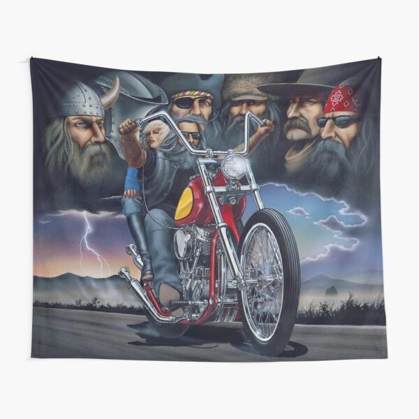 Motorcycle Art - 400 Years of Biking by David Mann | Scarf