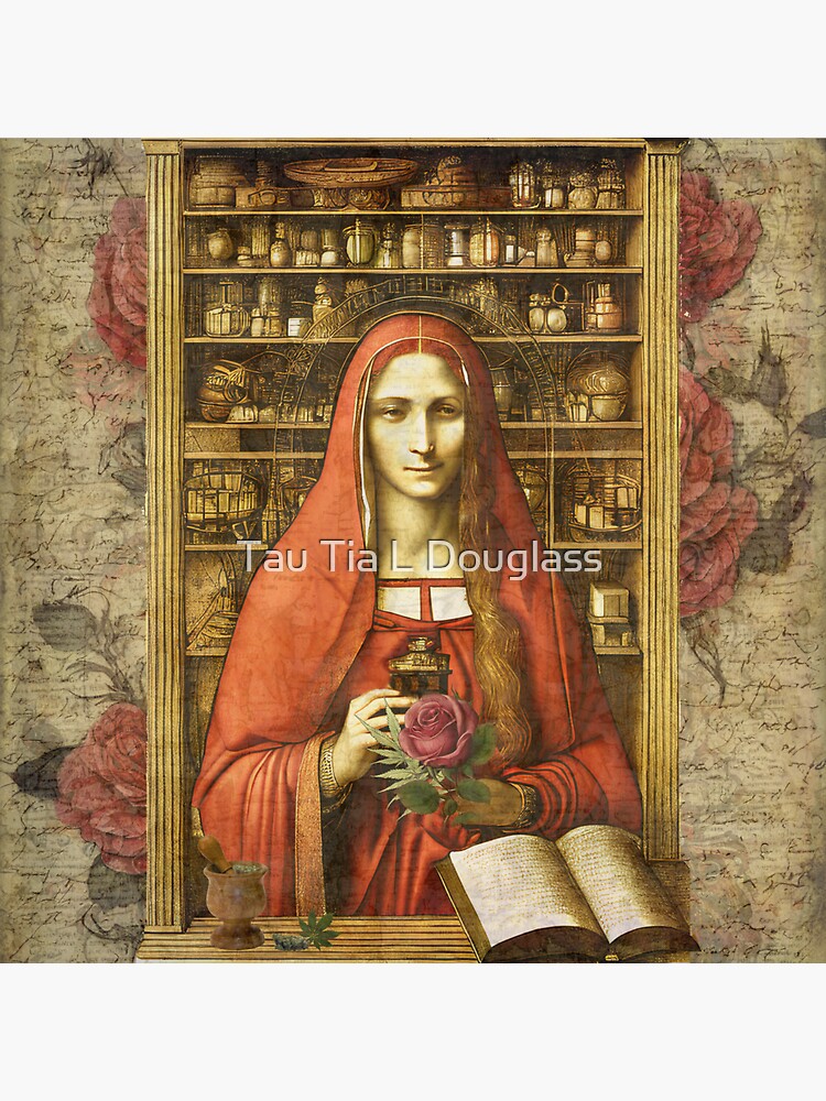 Thumbnail 3 of 3, Sticker, Mary Magdalene Apothecary designed and sold by PurplePeacock.