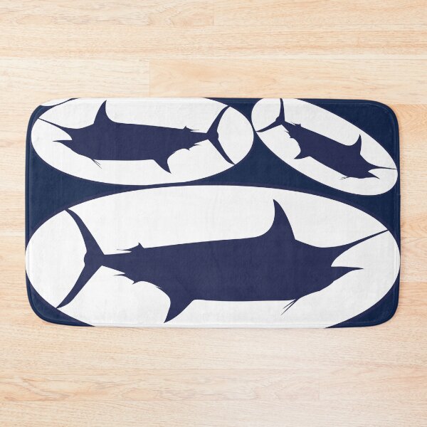 Item preview, Blue Marlin Silhouette oval designed and sold by Color4Nature.