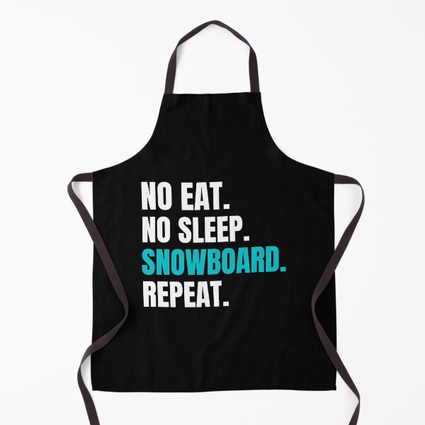 Item preview, Eat Sleep Snowboard Repeat White Text designed and sold by AmberSiraj.