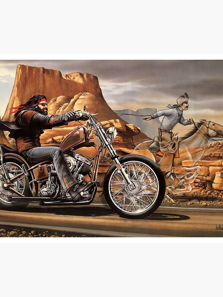 Motorcycle Art - Ghost Rider by David Mann - Easy Rider | Tapestry