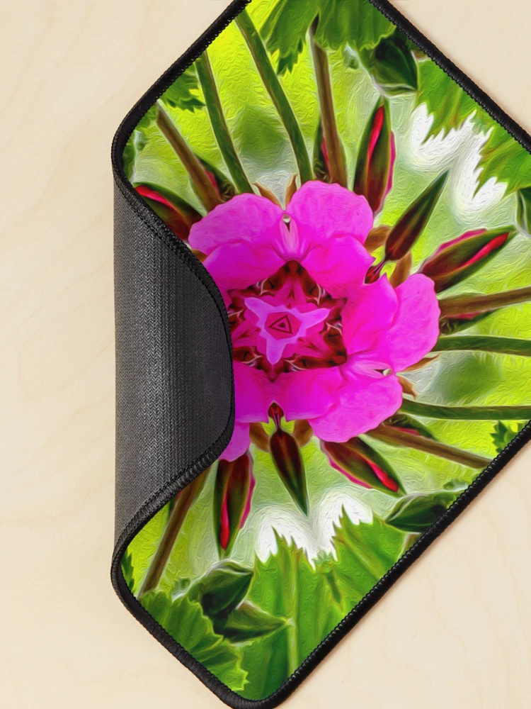 Thumbnail 2 of 5, Mouse Pad, Peruvian Lily Pattern designed and sold by Patternflower.