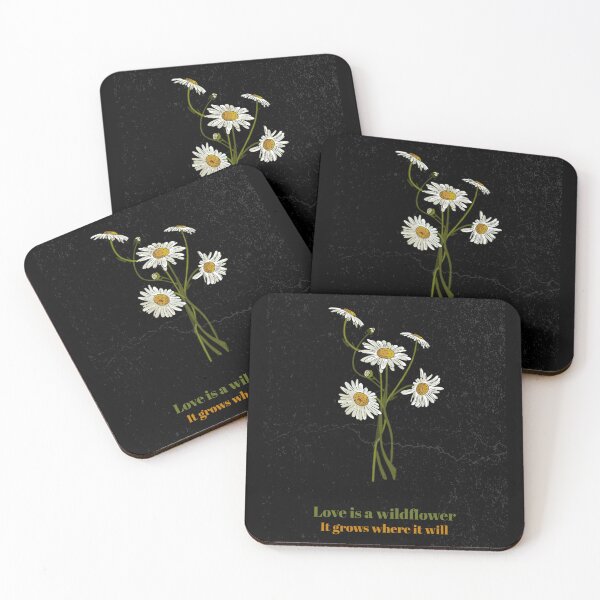 Item preview, Love Quote:  Love Is A Wildflower It Grows Where It Will | Daisies designed and sold by Bright76.