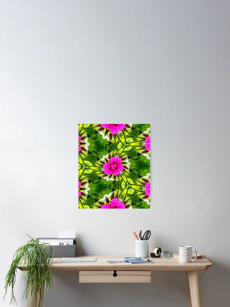Thumbnail 2 of 3, Poster, Peruvian Lily Pattern designed and sold by Patternflower.