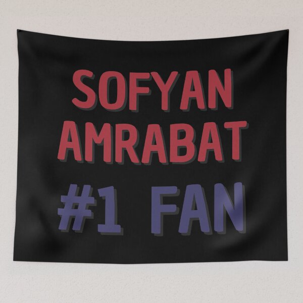 Item preview, Sofyan Amrabat - #1 Fan designed and sold by Rybariuns.