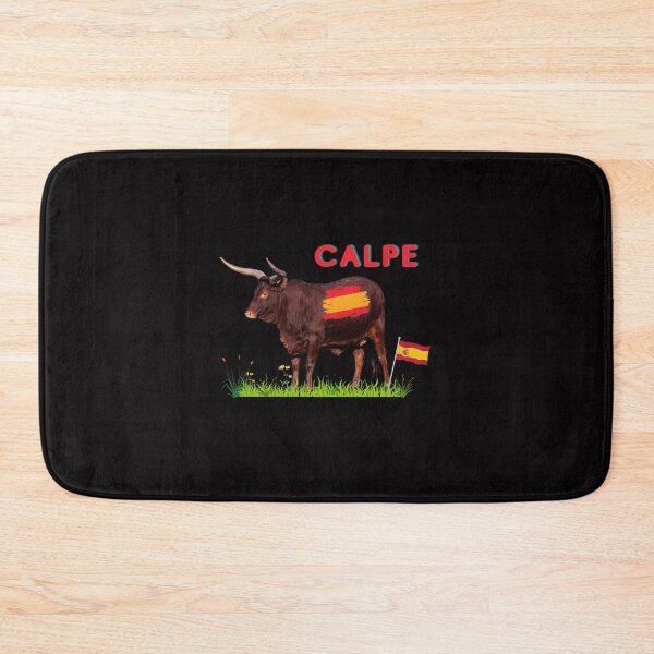 Item preview, Calpe Holidays Costa Blanca Spain With Bull & Spanish Flag designed and sold by MarieSusan.