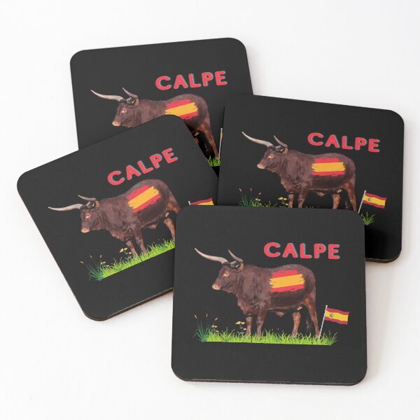 Item preview, Calpe Holidays Costa Blanca Spain With Bull & Spanish Flag designed and sold by MarieSusan.
