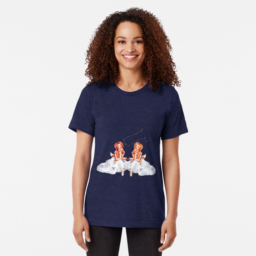 Gemini OC - 12 Zodiac Ladies Tri-blend T-Shirt