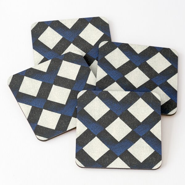 Item preview,  Argyle Cobalt and Black on White designed and sold by Patternifico.