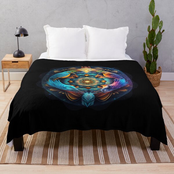 Item preview, Pattern of birds animal insects fish flower solar system mysterious universe designed and sold by GorinART.