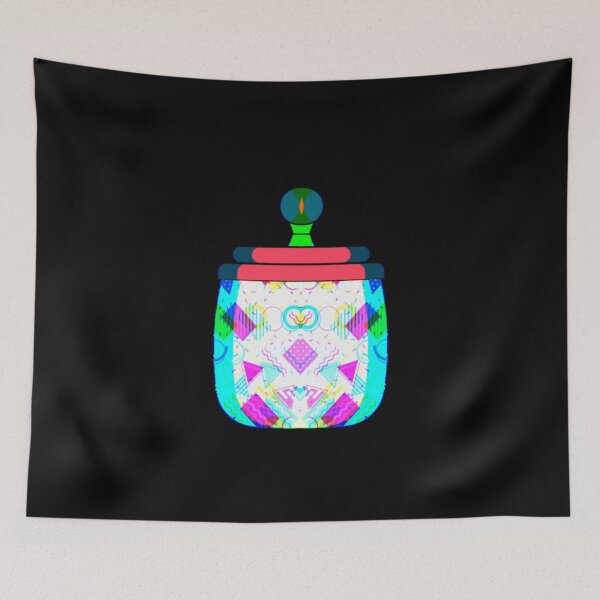 Item preview, Memphis style patterns trippy jar designed and sold by dannyjar.