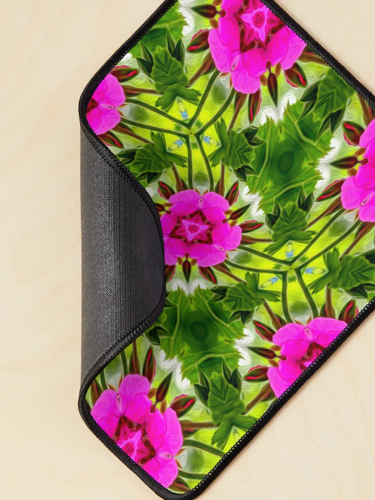Thumbnail 2 of 5, Mouse Pad, Peruvian Lily Pattern designed and sold by Patternflower.