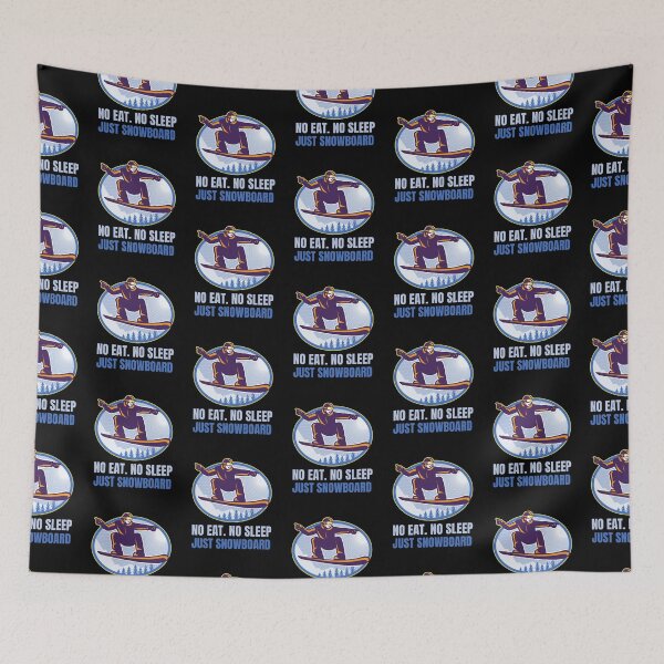 Item preview, Eat Sleep Snowboard Repeat designed and sold by AmberSiraj.