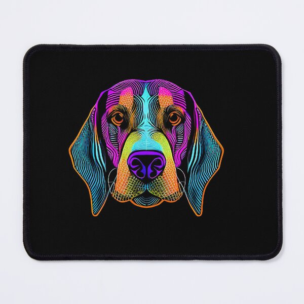 Item preview, American Foxhound Dog Colorful Paint Splash designed and sold by rafaeltto.