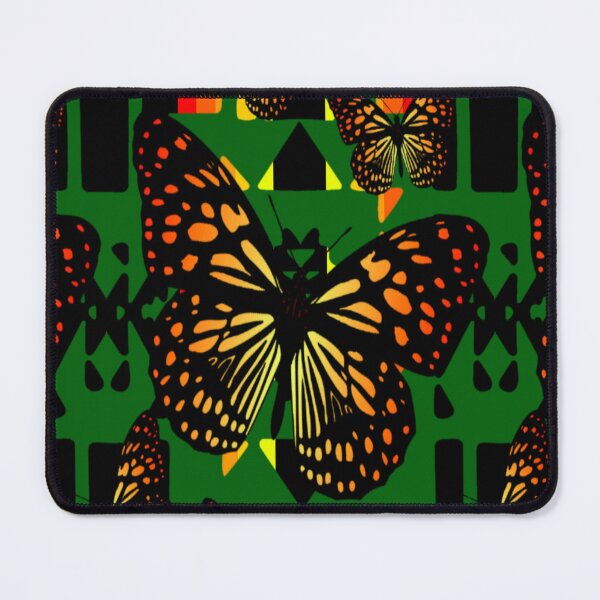Item preview, Green / Black / Fire Color Native Butterfly Blanket Print designed and sold by JMWCD.