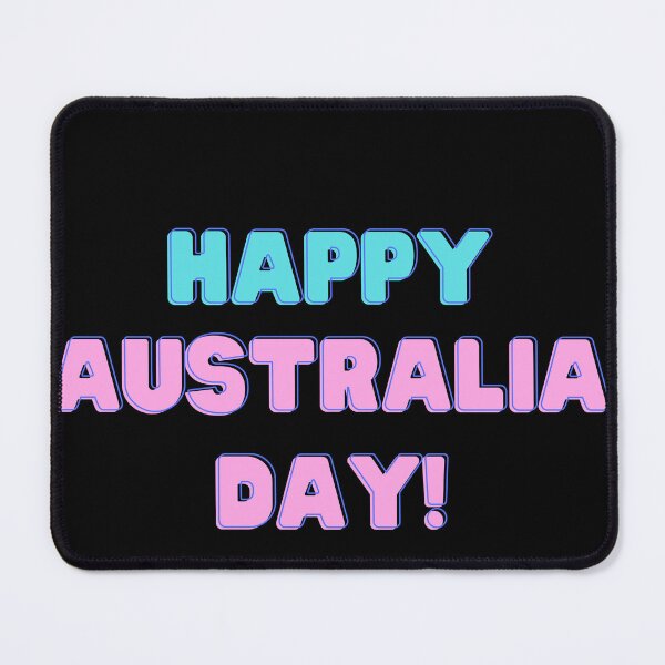 Item preview, Happy Australia Day! Colorful letters sign, blue and pink designed and sold by creatediscount.