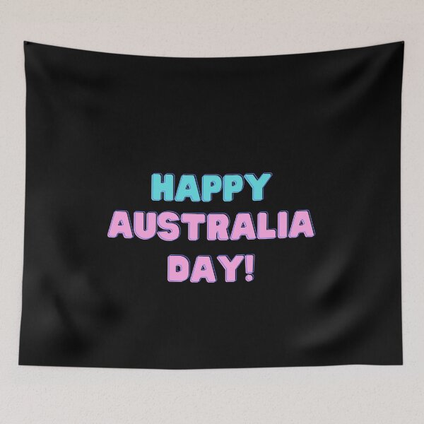 Artikelvorschau, Schönen Australien-Tag! Buntes Buchstabenschild, blau und rosa entworfen und verkauft von creatediscount.