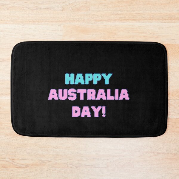 Item preview, Happy Australia Day! Colorful letters sign, blue and pink designed and sold by creatediscount.