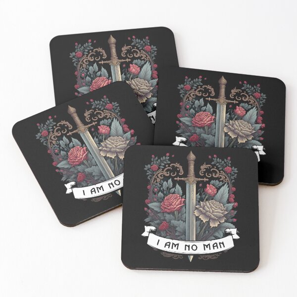 Item preview, I Am No Man - Roses and Sword - Fantasy designed and sold by Fenay Designs.