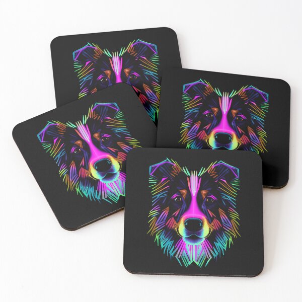 Artikelvorschau, Australian Shepherd Dog Colorful Paint Splash entworfen und verkauft von rafaeltto.