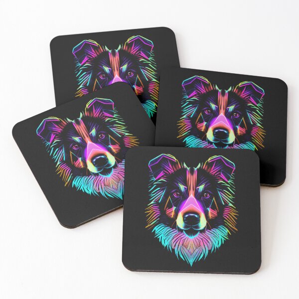 Artikelvorschau, Australian Shepherd Dog Colorful Paint Splash entworfen und verkauft von rafaeltto.
