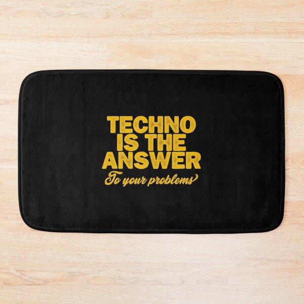 Item preview, Techno Deejays gift. Techno is the answer to your problems. designed and sold by paulo silveira.
