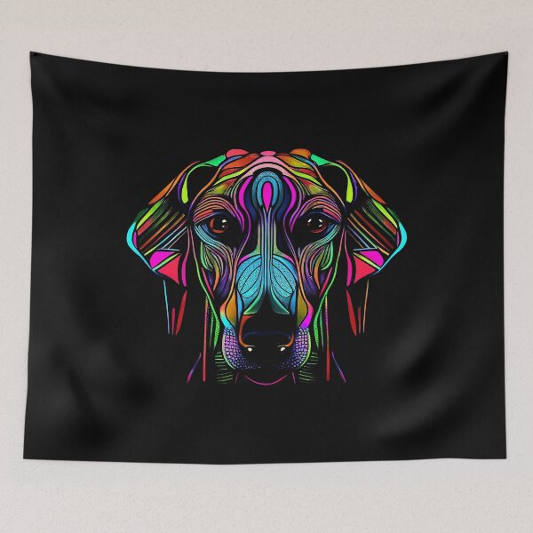 Item preview, Azawakh Dog Colorful Paint Splash designed and sold by rafaeltto.