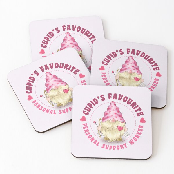 Item preview, Cupid's Favourite Personal Support Worker - Pink gnome design for Valentines Day! designed and sold by TaraGbear.