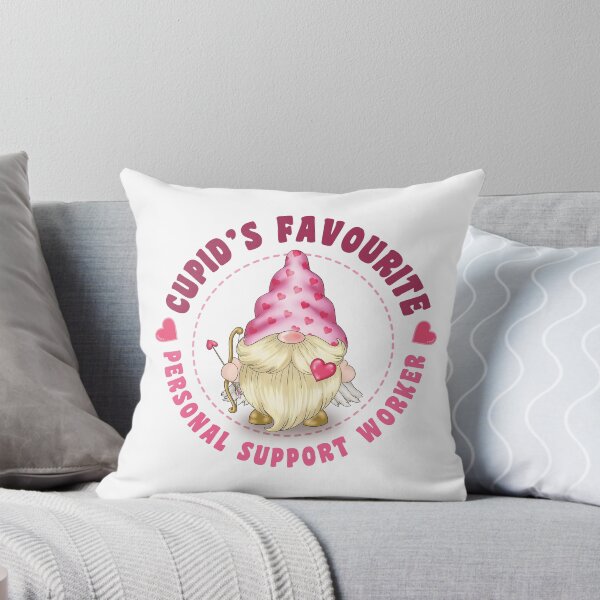 Item preview, Cupid's Favourite Personal Support Worker - Pink gnome design for Valentines Day! designed and sold by TaraGbear.