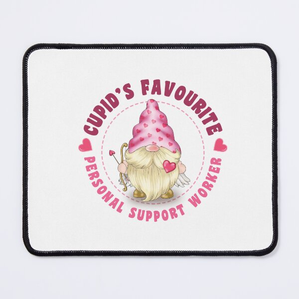 Item preview, Cupid's Favourite Personal Support Worker - Pink gnome design for Valentines Day! designed and sold by TaraGbear.