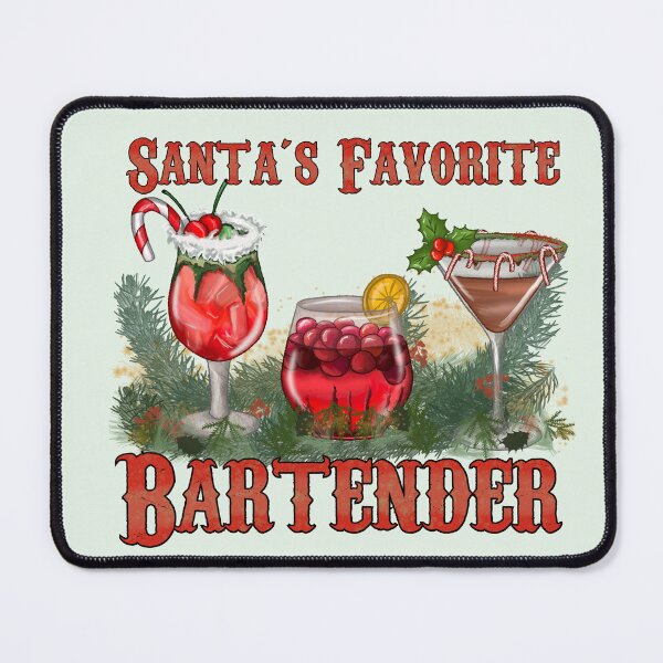 Item preview, Santas favorite bartender  designed and sold by SaintsPlace.