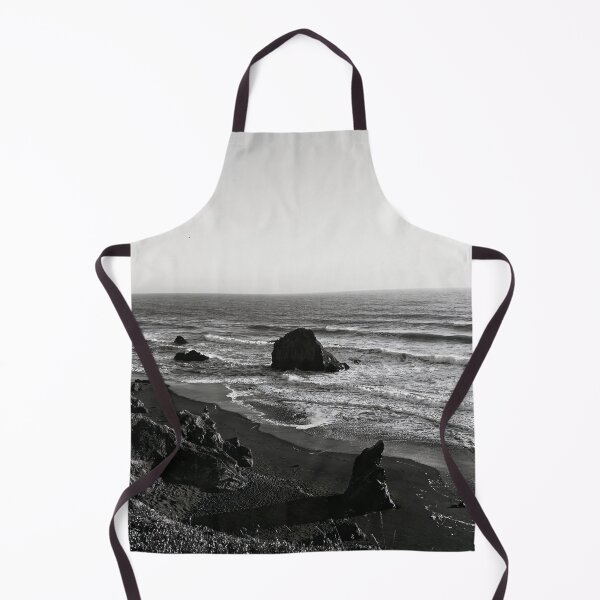 Item preview, Achromo Cali-Route 1 Along the Pacific Ocean, Northern California Black and White Photography designed and sold by BossyCatHome.
