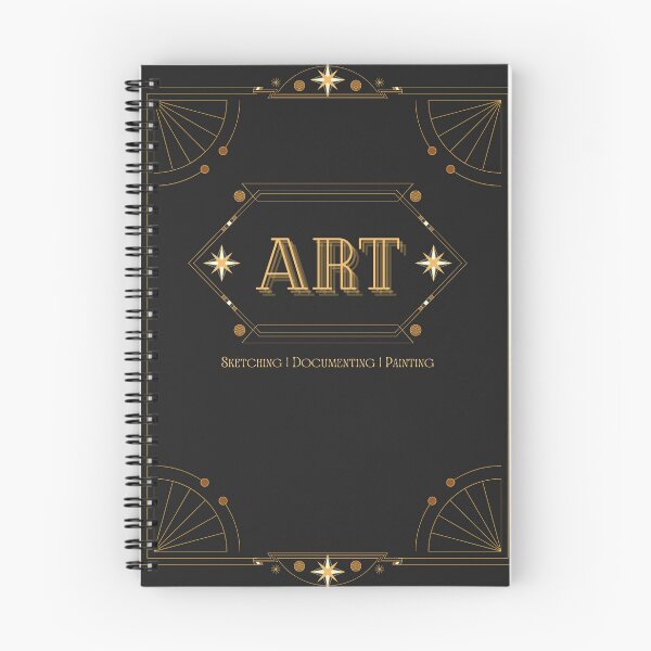 Item preview, Art Deco Sketchbook designed and sold by YoursTheFairy.