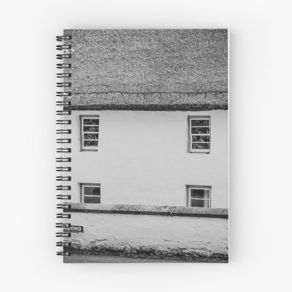 Item preview, Thatched Building on the Diamond bw Northern Ireland designed and sold by eddiebarronshop.