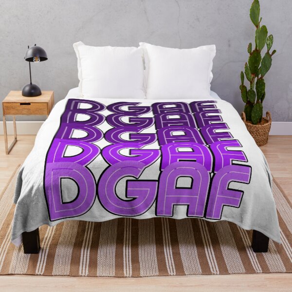 Item preview, DGAF retro style purple typography designed and sold by AEROSPACE-IND.