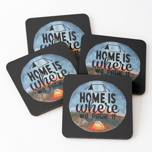 Item preview, Home Is Where We Park It Adventure Camping Vacation designed and sold by Karry-Pat.