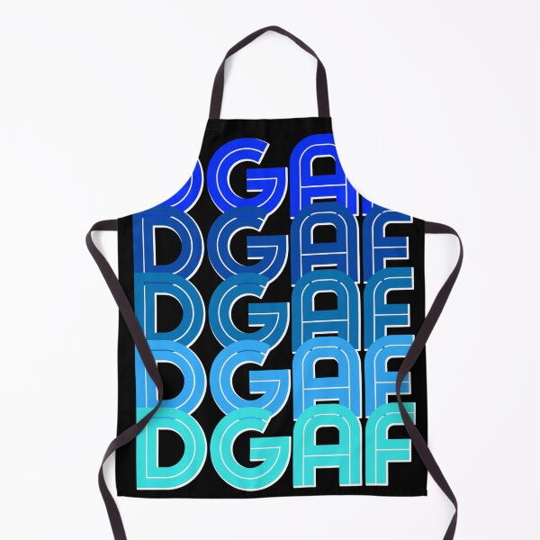 Item preview, dont care retro style blue dgaf typography designed and sold by AEROSPACE-IND.