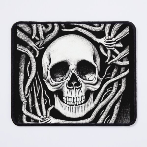 Item preview,   SKULL SKETCH WITH DRY BRANCHES LIKE HOLDING HANDS designed and sold by DanaMire.