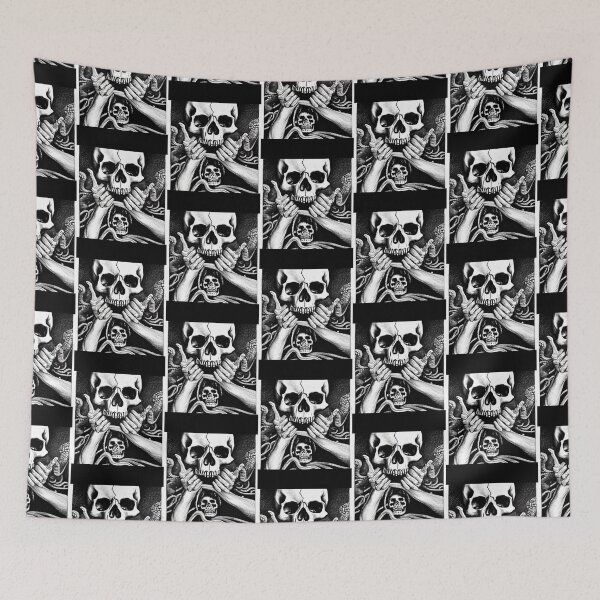 Item preview,   TWO SKULL SKELETONS FIGHTING  designed and sold by DanaMire.