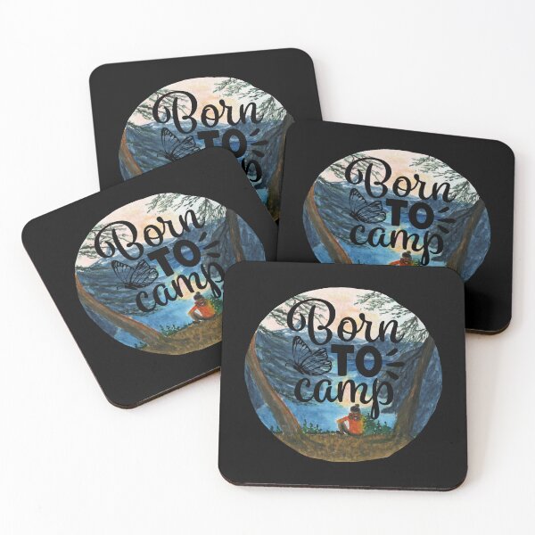 Item preview, Born To Camp Adventure Camping Vacation designed and sold by Karry-Pat.