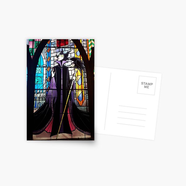 MALEFICENT, SLEEPING BEAUTY, POSTCARD, DISNEY VILLAINS