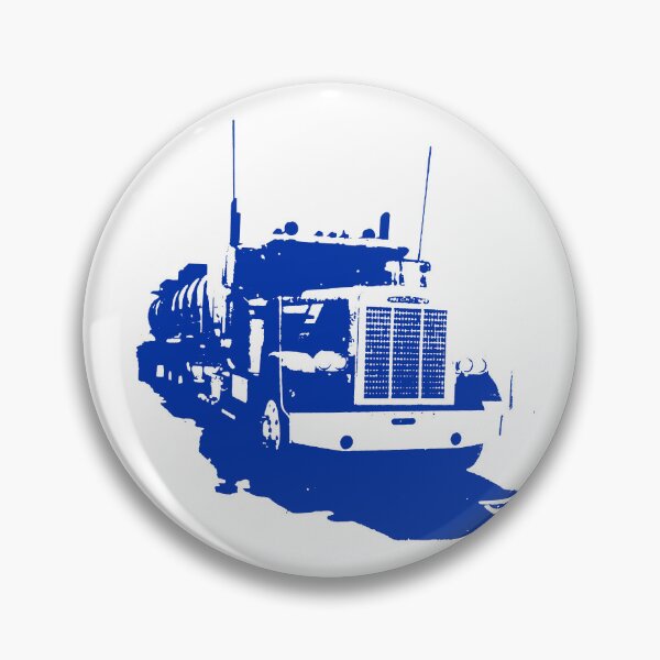 Item preview, Freightliner classic 1980s big rig truck monoblock blue designed and sold by soitwouldseem.