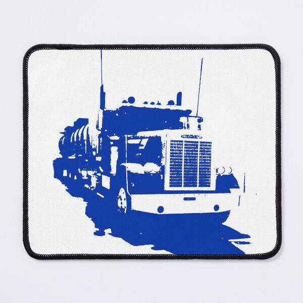 Item preview, Freightliner classic 1980s big rig truck monoblock blue designed and sold by soitwouldseem.