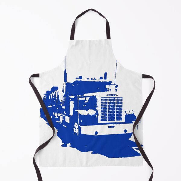 Item preview, Freightliner classic 1980s big rig truck monoblock blue designed and sold by soitwouldseem.