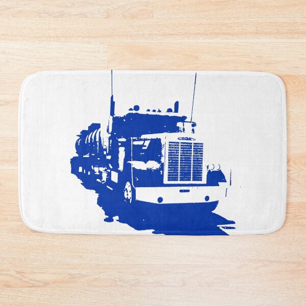 Item preview, Freightliner classic 1980s big rig truck monoblock blue designed and sold by soitwouldseem.