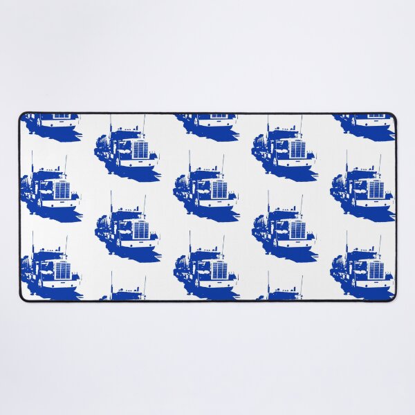 Item preview, Freightliner classic 1980s big rig truck monoblock blue designed and sold by soitwouldseem.