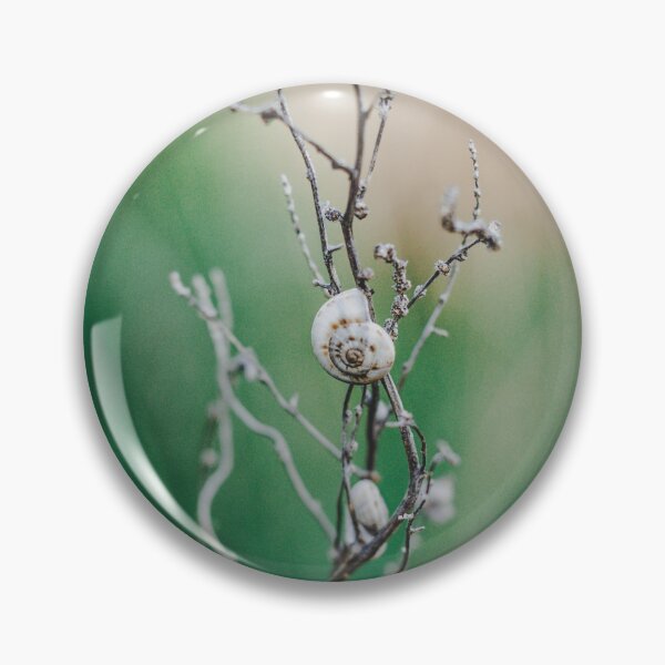 Item preview, snail shell on branch Green nature designed and sold by Phanaturalis.
