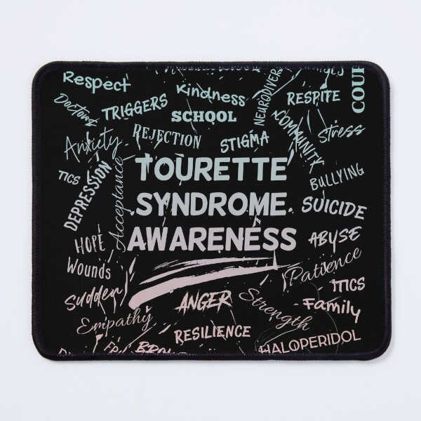 Item preview, Tourette Syndrome Awareness - Typography Word Description of Life With Tourettes designed and sold by MJDezigns.