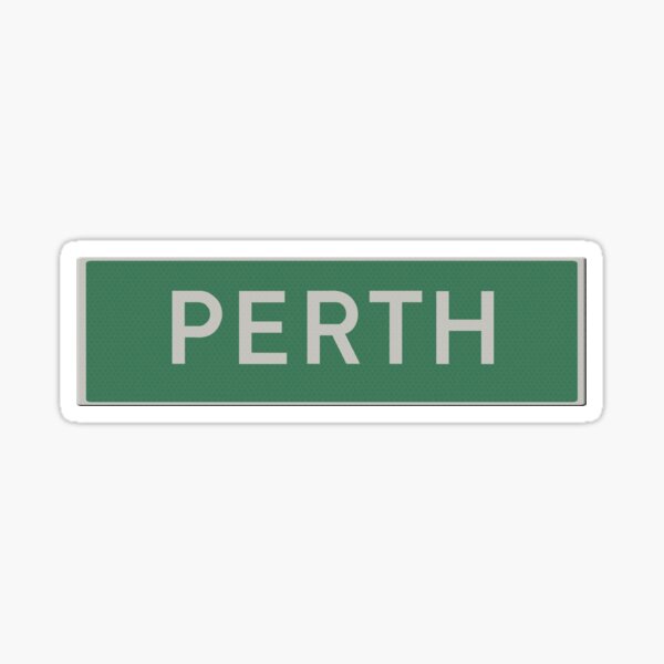 Item preview, Road sign for the city of Perth designed and sold by stuwdamdorp.