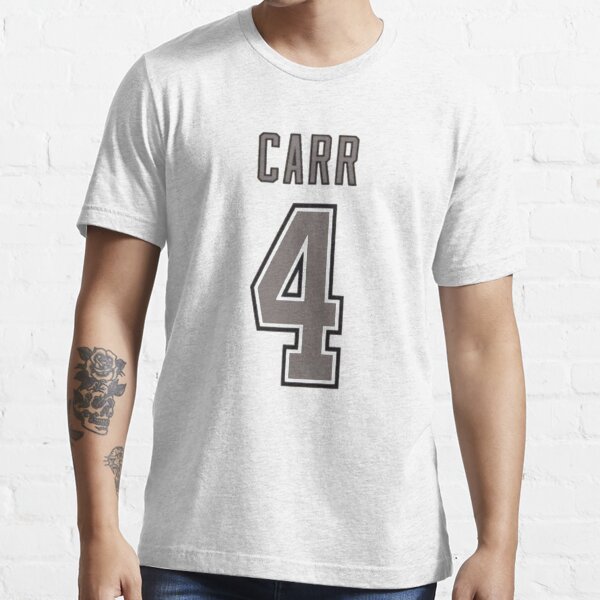 Derek Carr Las Vegas Raiders Men's Black Backer Long Sleeve T-Shirt 